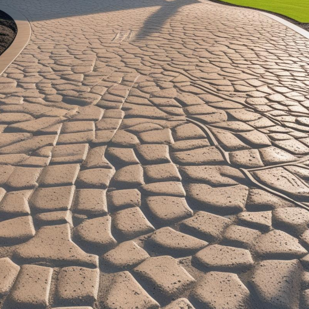 Imprinted Concrete Driveway Services by Saltney driveway company