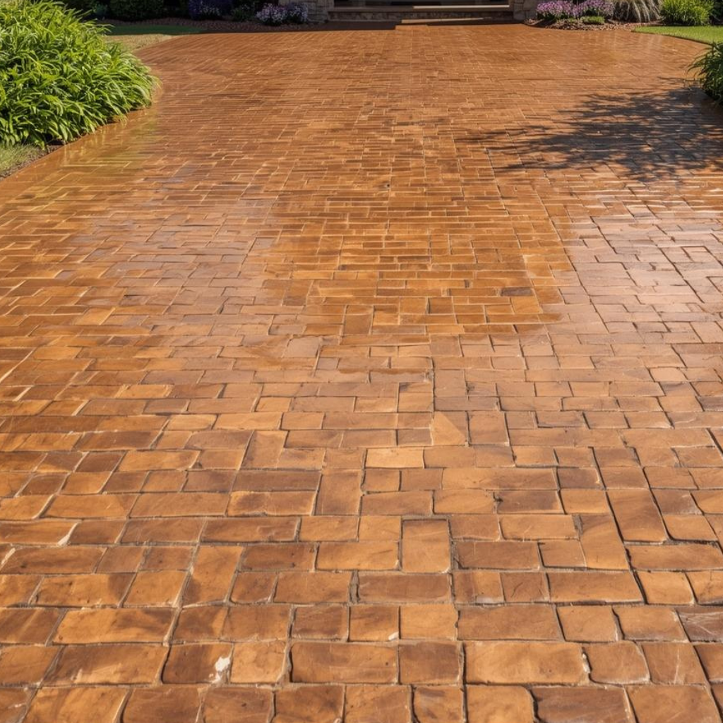 Imprinted Concrete Driveway Solutions by Saltney driveway company